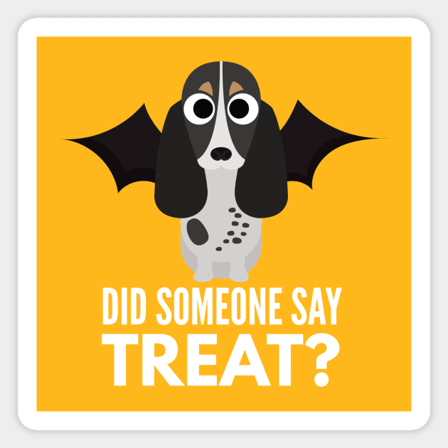 Bluetick Coonhound Halloween Trick or Treat Sticker by DoggyStyles